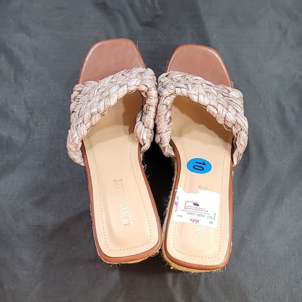 BRAND NEW OLIVIA MILLER IRMA OPEN TOE WEDGE HEEL SANDAL - Picture 5 of 16